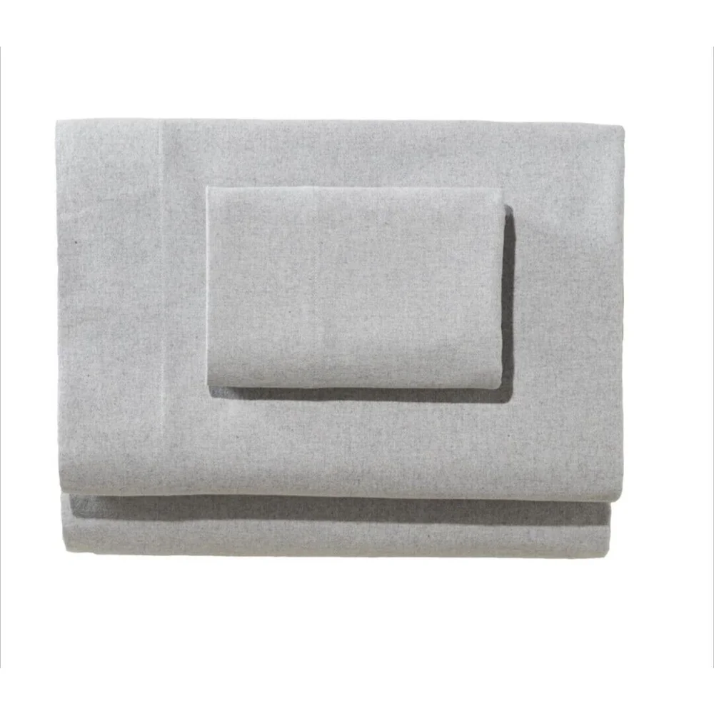 Twin Flannel Sheets Set Gray Deep pocket sheets Cotton flannel standard textile